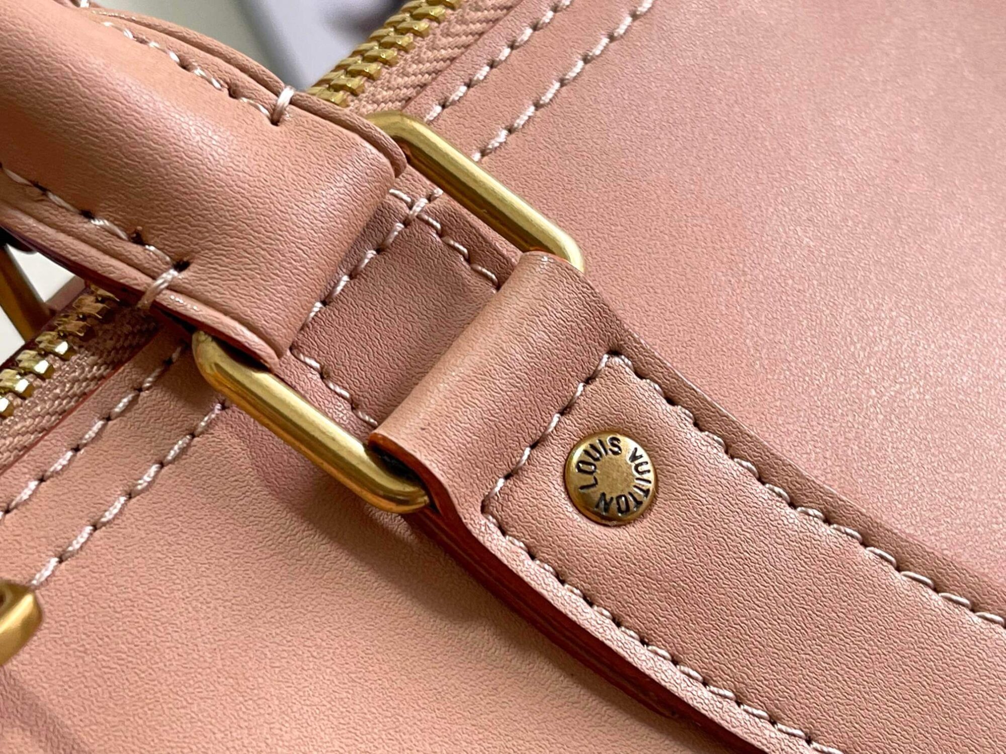 Louis Vuitton LV Monogram Solar Ray canvas Keepall Bandoulière 50 Travel Shoulder Bag M55609 Light Pink - Image 7
