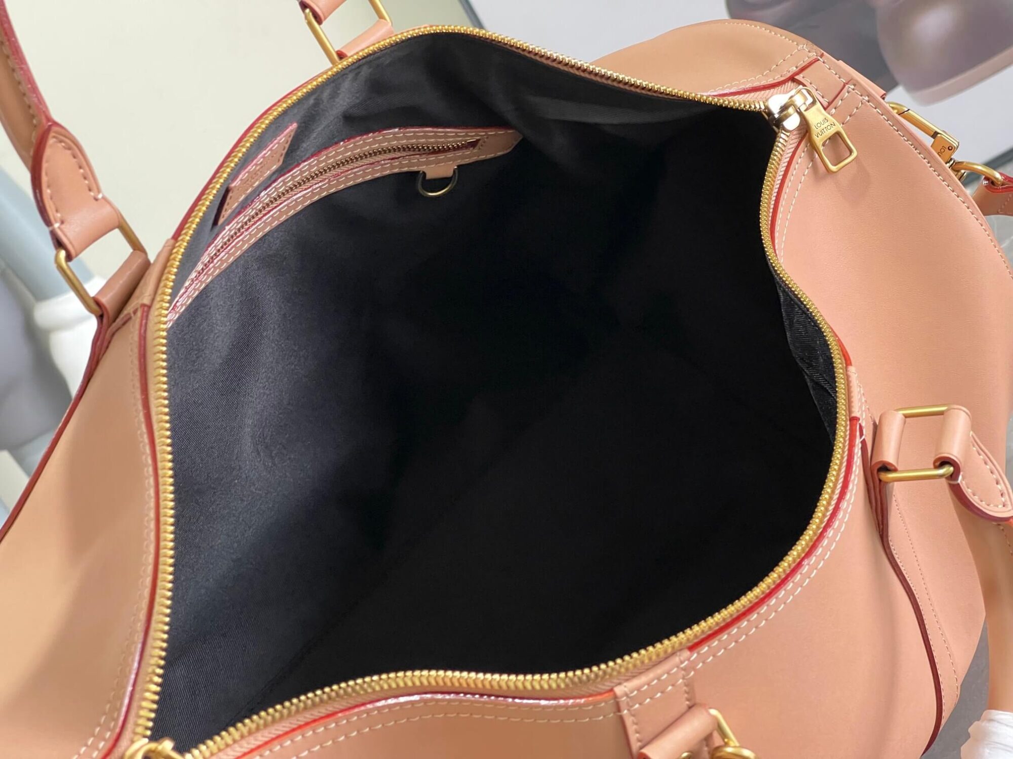 Louis Vuitton LV Monogram Solar Ray canvas Keepall Bandoulière 50 Travel Shoulder Bag M55609 Light Pink - Image 3