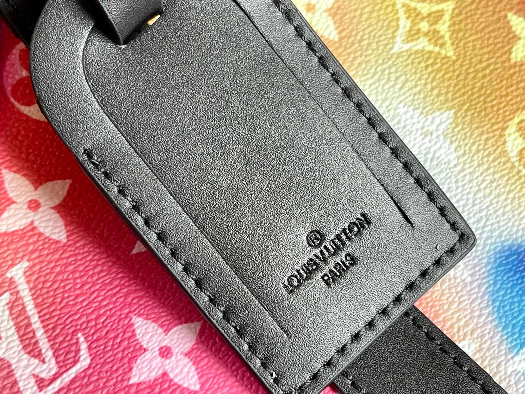 Louis Vuitton LV Monogram Sunset canvas Keepall Bandoulière 50 Travel Bag M45942 Multicolor - Image 7