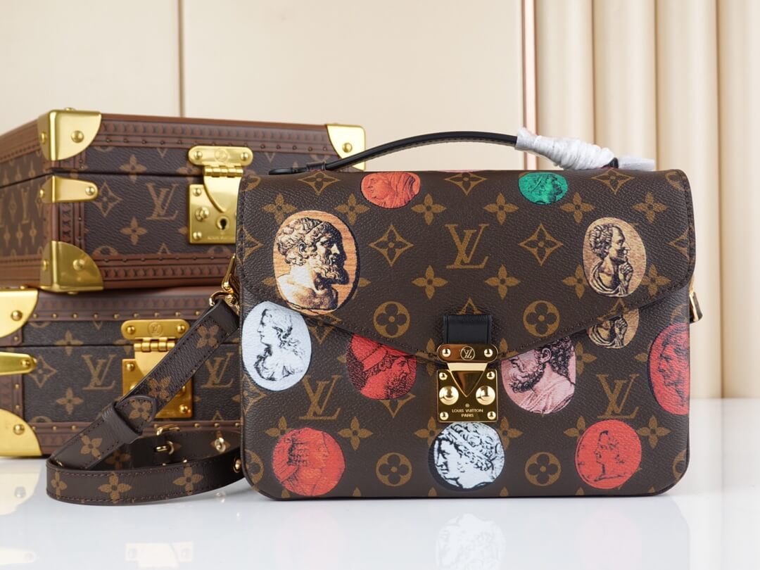 Louis Vuitton LV Monogram canvas Pochette Métis Monogram Handbags M59257 Multicolor