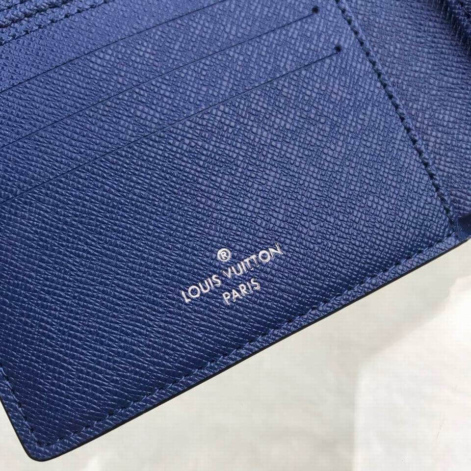 Louis Vuitton LV Monogram canvas Taigarama Multiple Wallet M30299 Navy Blue - Image 3