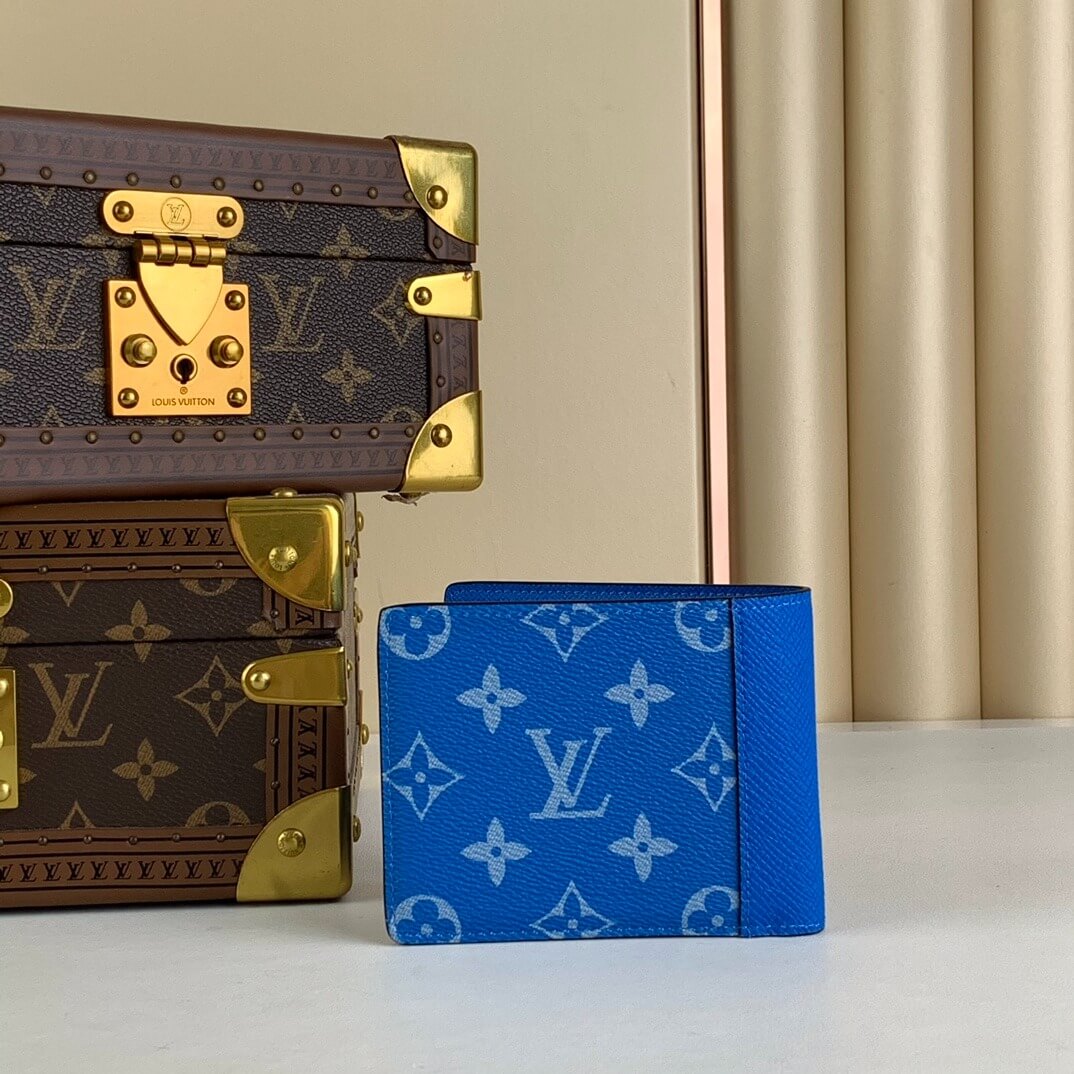 Louis Vuitton LV Monogram canvas Taigarama Multiple Wallet M30995 Orange - Green - Blue - Image 18