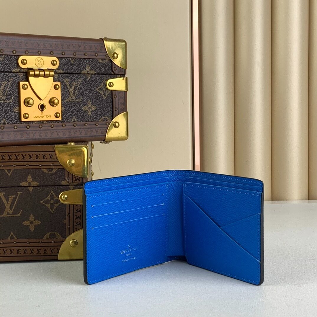 Louis Vuitton LV Monogram canvas Taigarama Multiple Wallet M30995 Orange - Green - Blue - Image 11