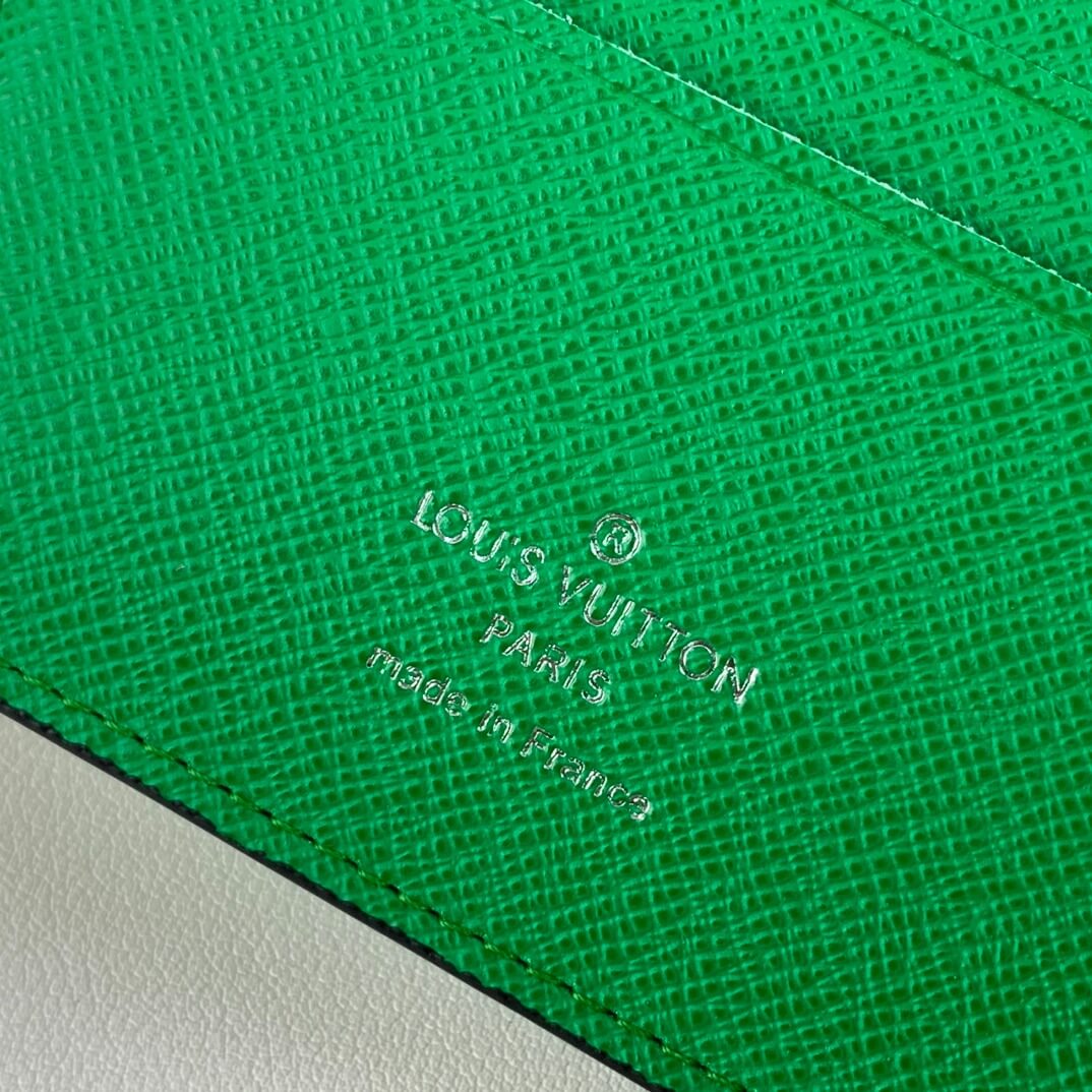 Louis Vuitton LV Monogram canvas Taigarama Multiple Wallet M30995 Orange - Green - Blue - Image 22