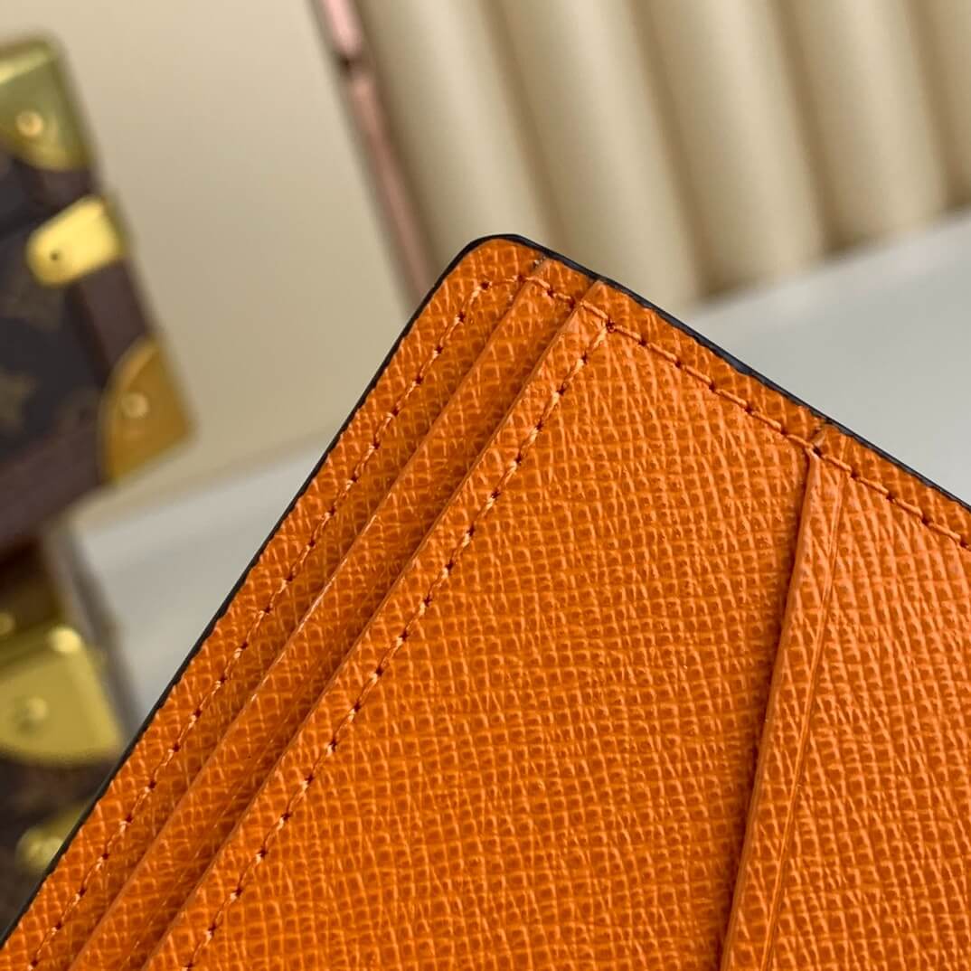 Louis Vuitton LV Monogram canvas Taigarama Multiple Wallet M30995 Orange - Green - Blue - Image 5