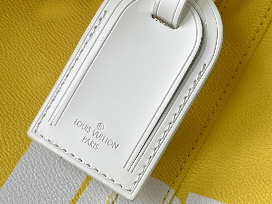 Louis Vuitton LV Monogram coated canvas Keepall Bandouliere 55 Travel Bag M58748 Yellow - Image 8