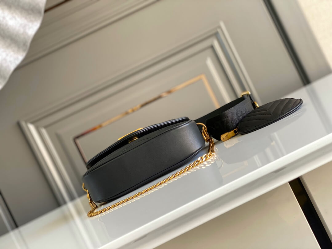 Louis Vuitton LV New Wave Multi-Pochette Shoulder Crossbody Bag M56461 Black M56466 White M56468 Pink M56471 Green Khaki - Image 9