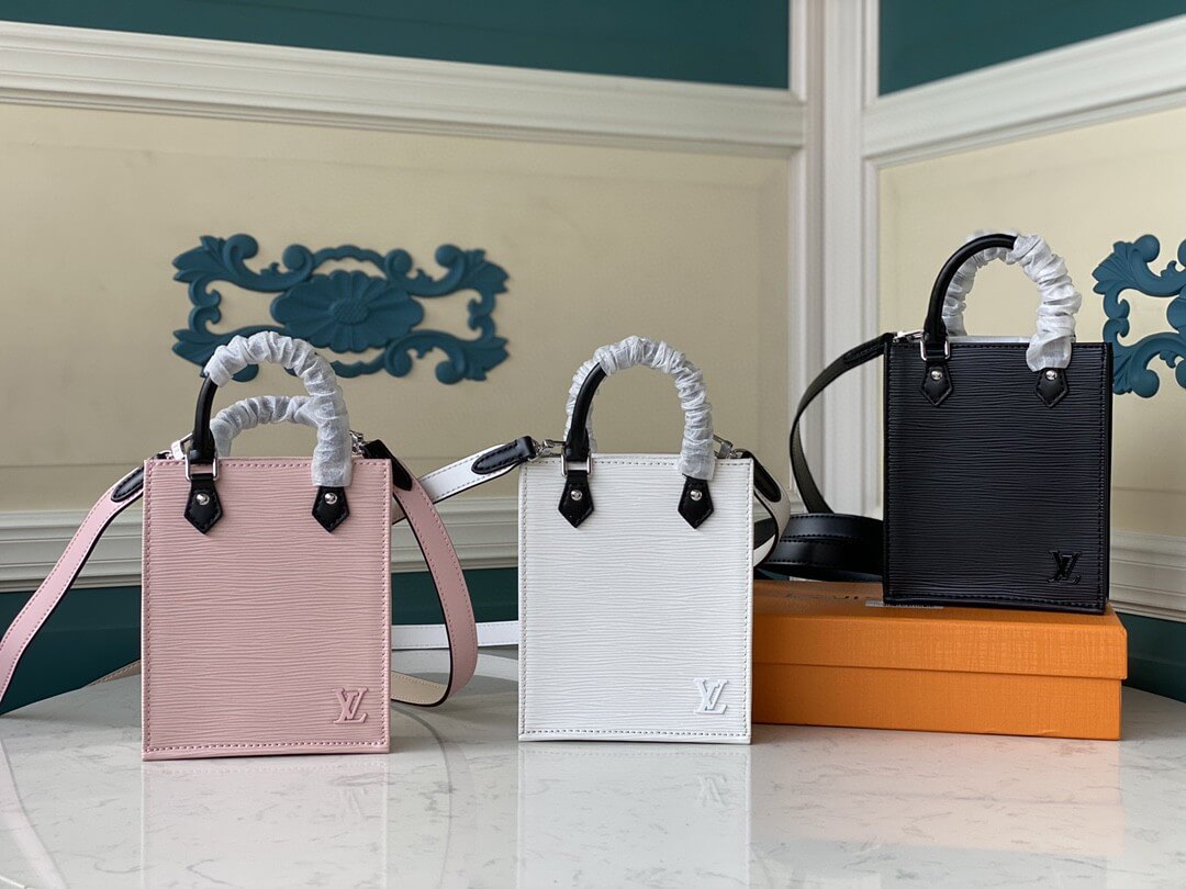 Louis Vuitton LV Petit Sac Plat Shoulder Bag M69441 Black - White - Pink