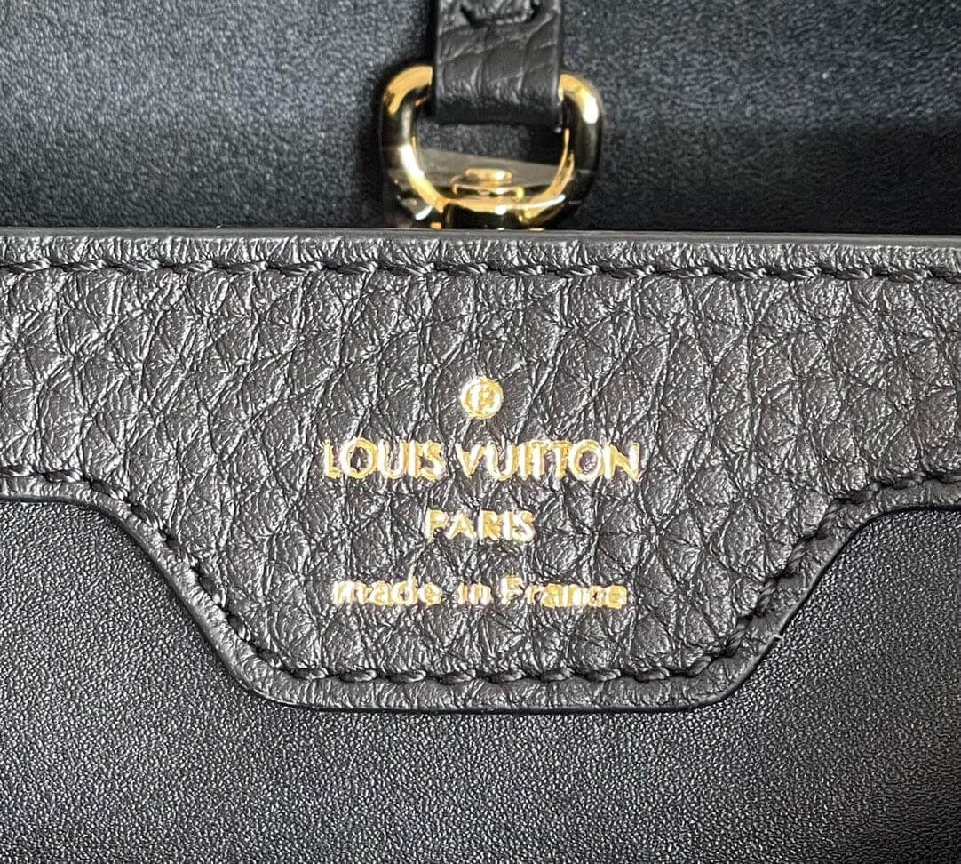Louis Vuitton LV Taurillon leather Capucines Mini M56669 Medium M54663 Shoulder HandBag Black - Image 6