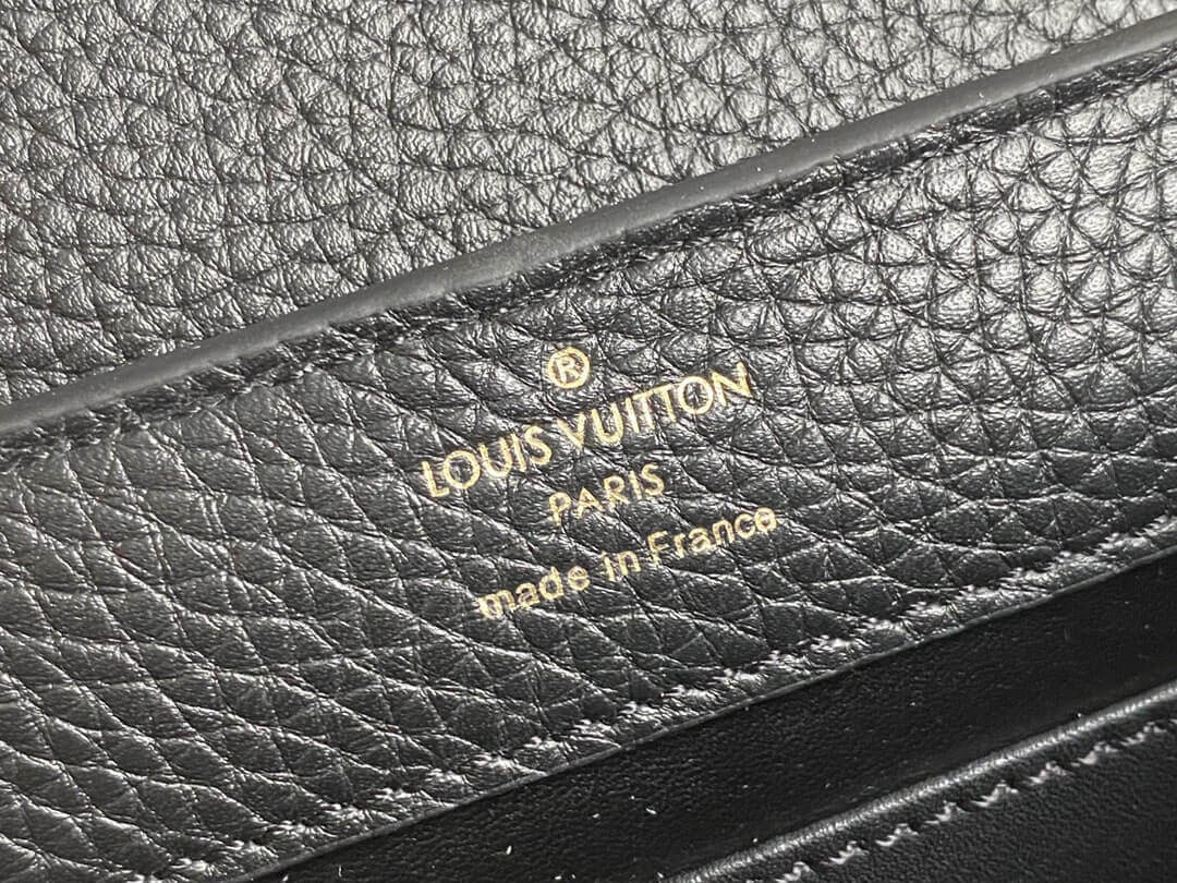 Louis Vuitton LV Taurillon leather Capucines Mini M56669 Medium M54663 Shoulder HandBag Black - Image 14
