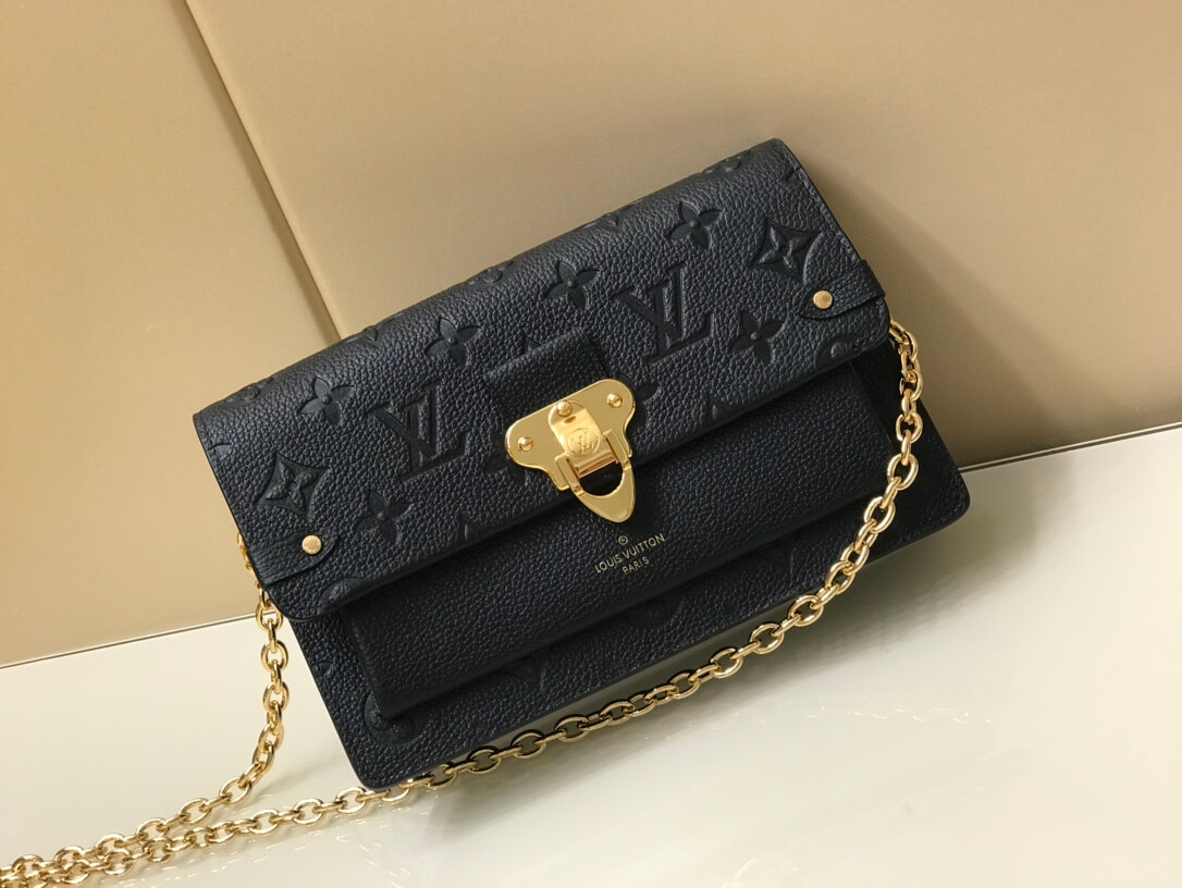 Louis Vuitton LV Vavin Chain Wallet Monogram Empreinte Leather Shoulder Bag M67839 Black M63398 Red M63399 Pink M69243 Beige M59077 Navy Blue