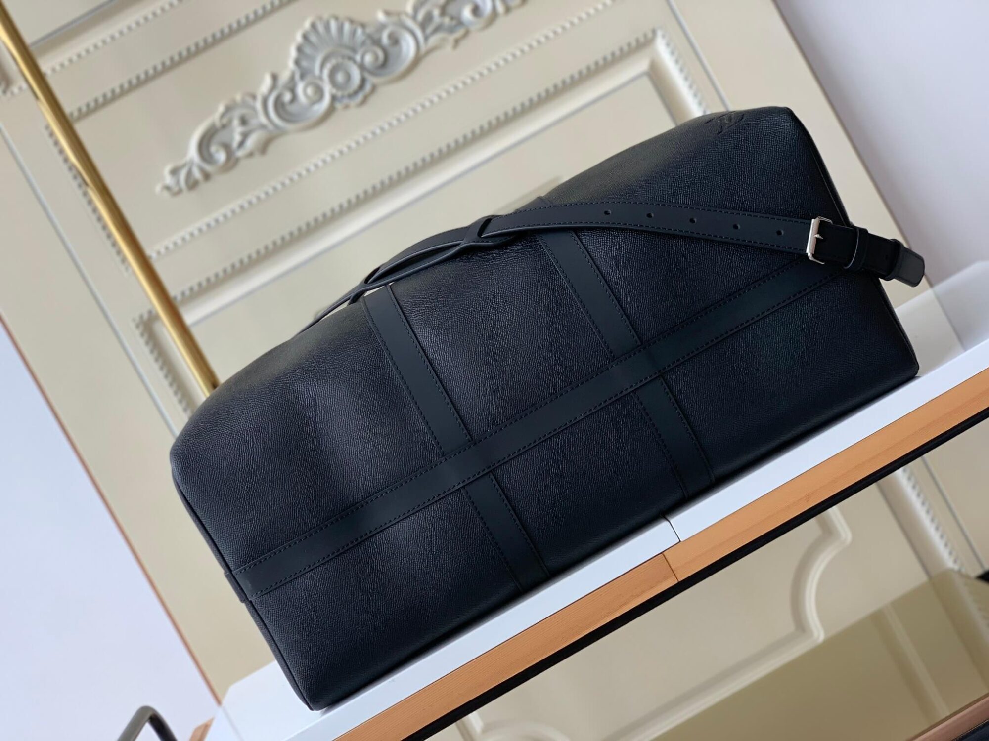 Louis Vuitton LV X Nigo Monogram Drip Denim Keepall 50 Travel Bag M45975 Blue - Black - Image 18