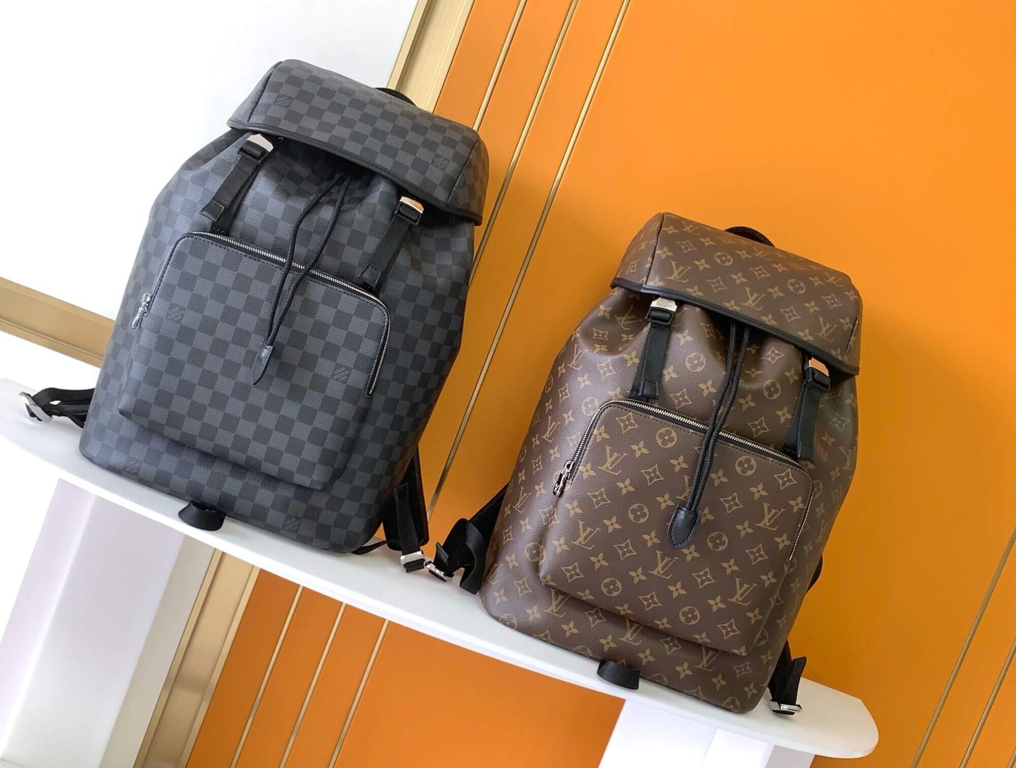 Louis Vuitton LV Zack Backpack Bag Monogram Macassar coated M43422 Brown Monogram Eclipse coated canvas M46792 Black Damier Graphite canvas N40005 Black