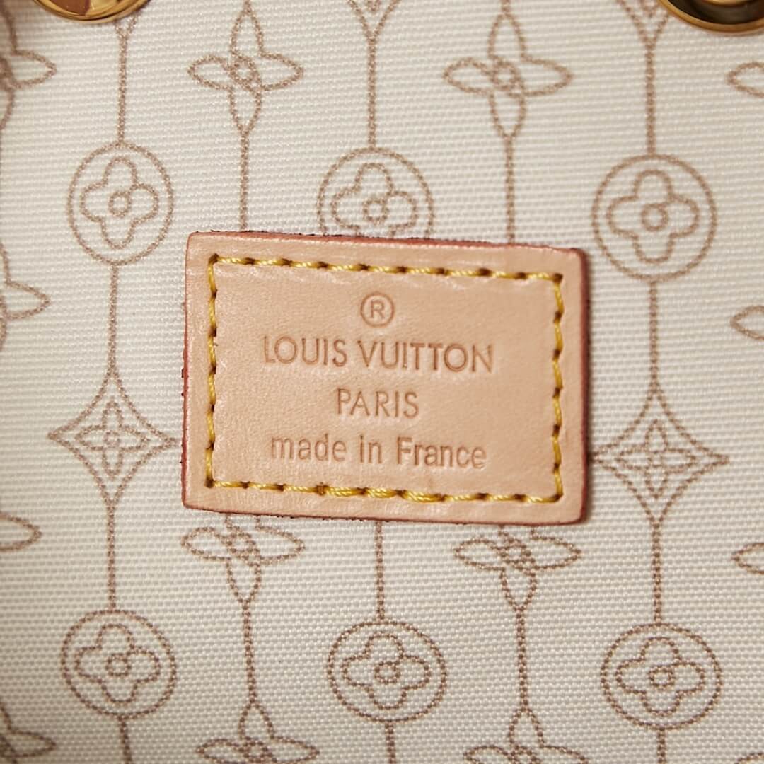 Louis Vuitton LV Damier Azur canvas Néonoé MM Shoulder Handbag N40474 White Grid - Image 5