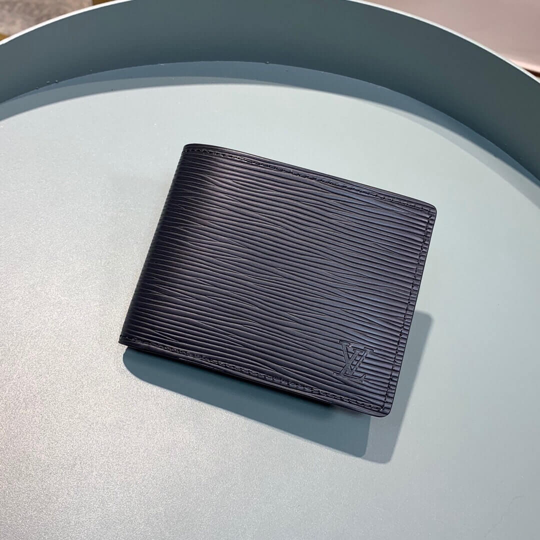 Louis Vuitton LV Epi Leather Slender Wallet M60332 Black
