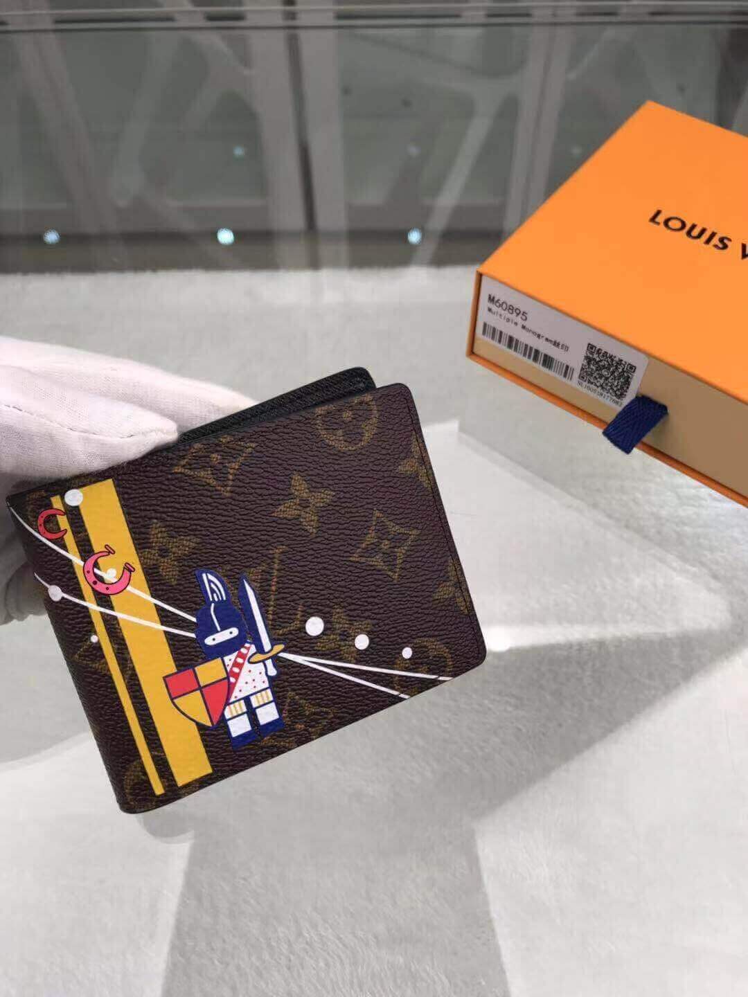 Louis Vuitton LV Monogram Camelot Edition Multiple Wallet M60895 Brown - Image 6