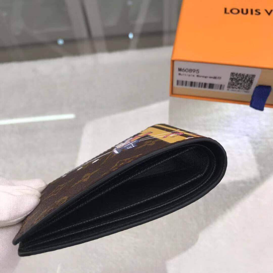 Louis Vuitton LV Monogram Camelot Edition Multiple Wallet M60895 Brown - Image 8