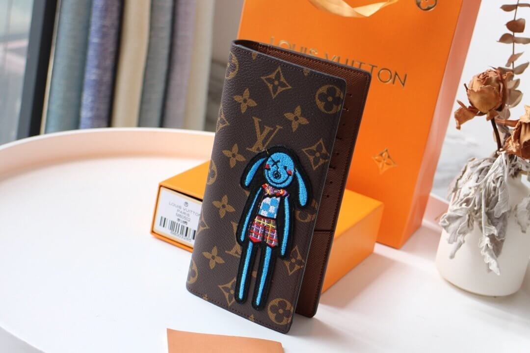 Louis Vuitton LV Monogram Canvas Brazza Wallet M80158 Brown