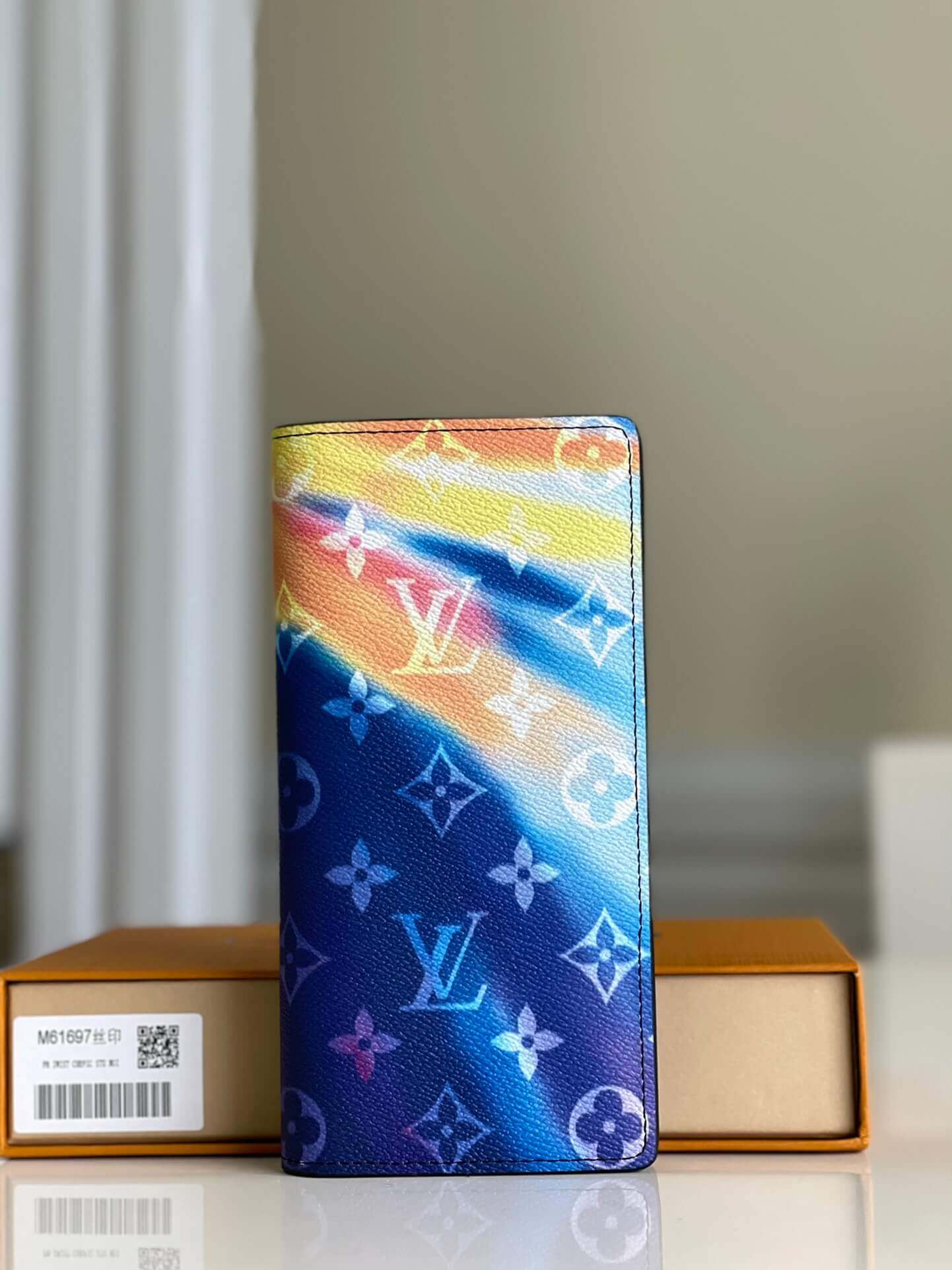 Louis Vuitton LV Monogram Canvas Brazza Wallet Sunset M80405 Multicolor