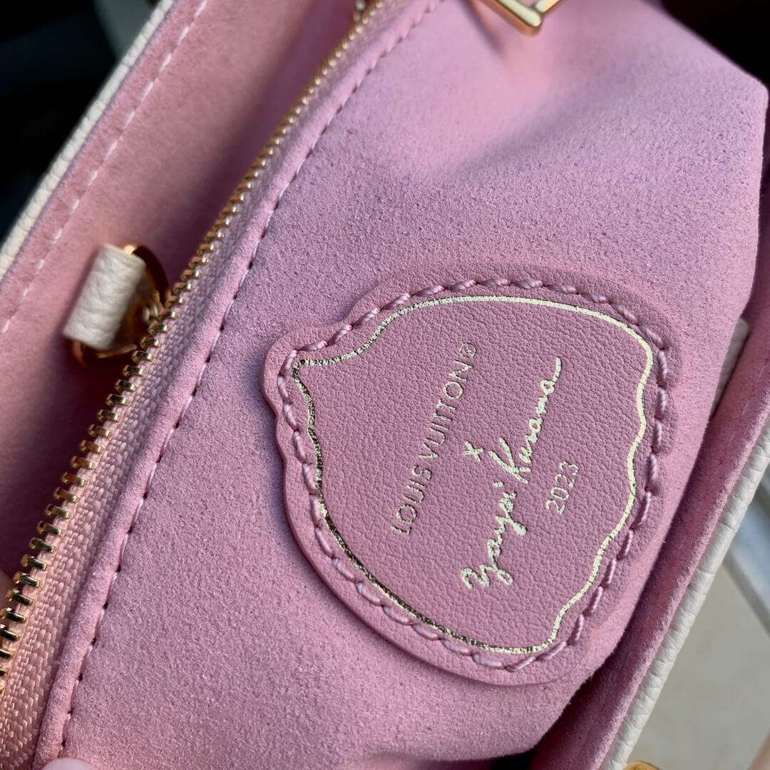 Louis Vuitton Monogram Empreinte LV x YK OnTheGo MM Handbag M46416 Black Flower - White Cream Flower - Image 13