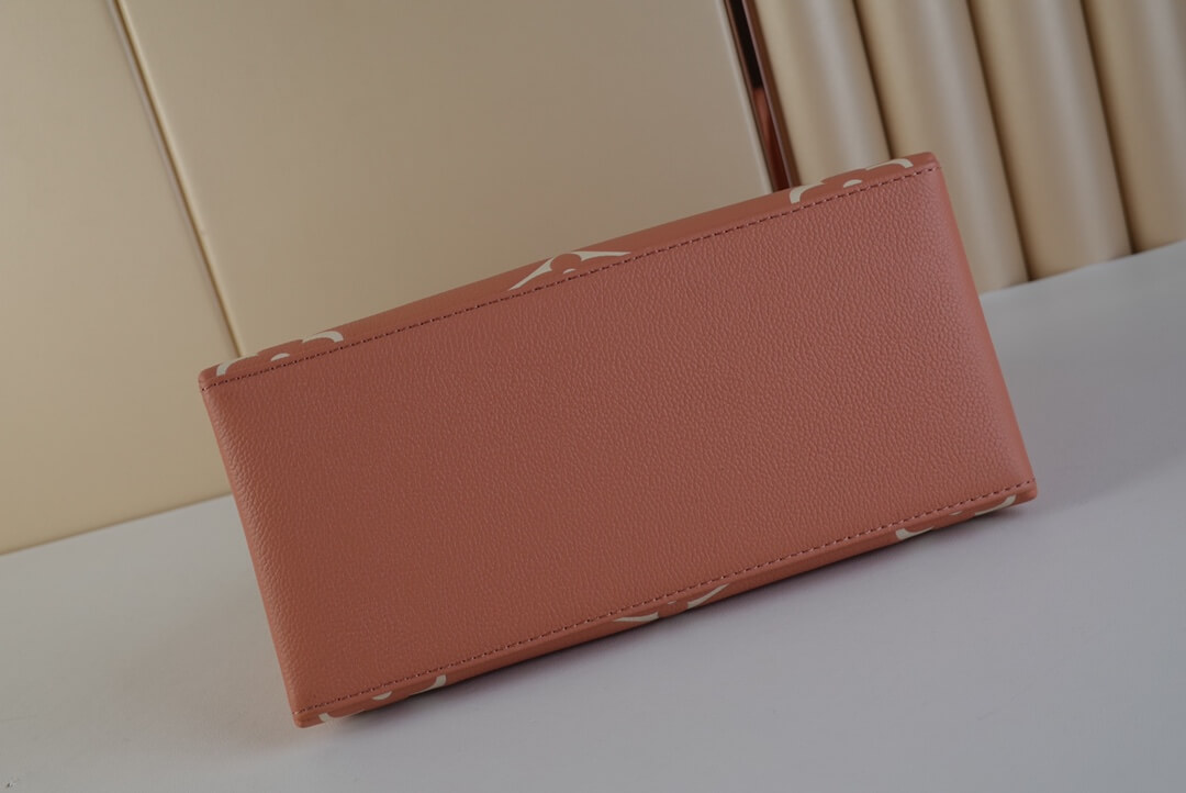 Louis Vuitton LV Monogram Empreinte Petit - Grand Palais Shoulder Handbag M46353 - M45811 Trianon Pink / Cream - Image 17