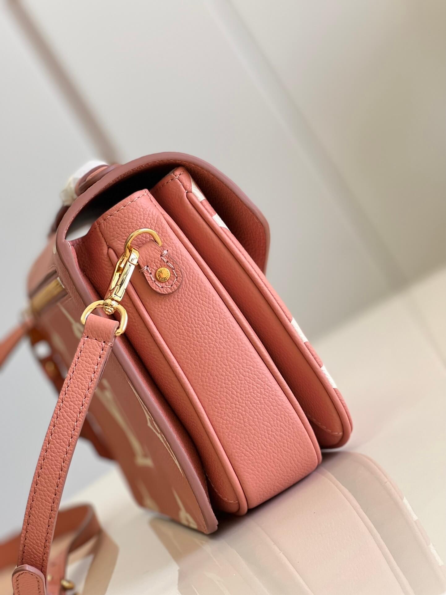 Louis Vuitton LV Monogram Empreinte Pochette Métis Crossbody Handbag M45573 Cream / Rose Trianon M46302 Trianon Pink / Cream - Image 16