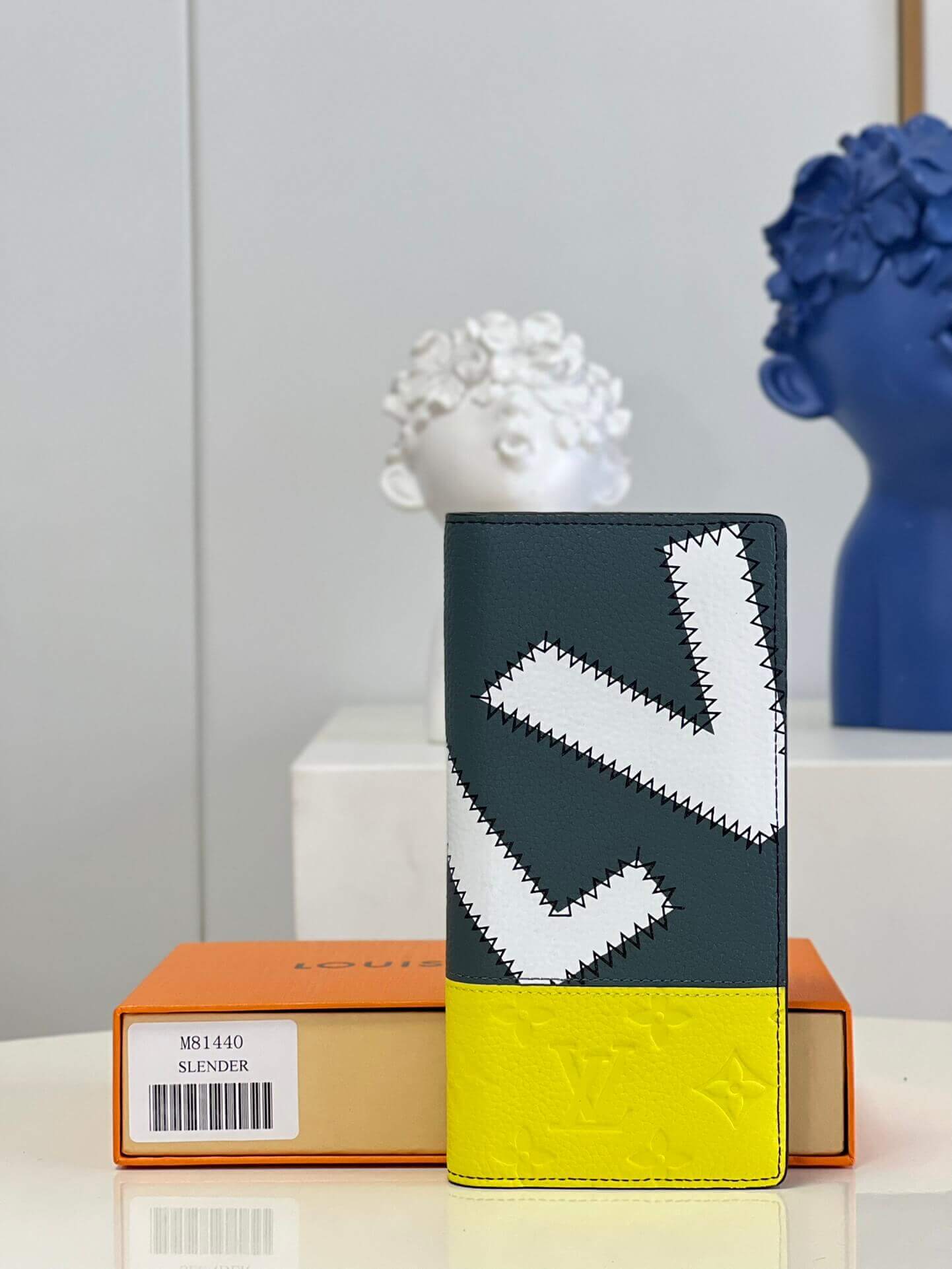 Louis Vuitton LV Monogram Taurillon PF Brazza Wallet M81440 Yellow