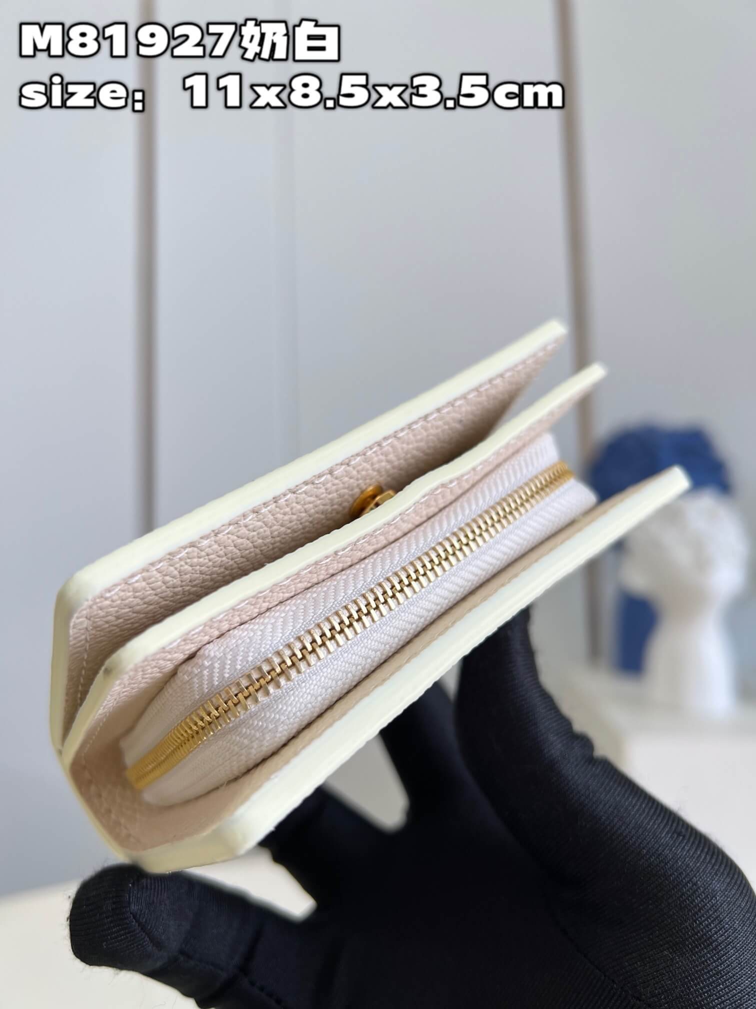 Louis Vuitton LV Monogram Unplant Portefeuille Claire M81927 Cream / Rose Trianon - Image 6