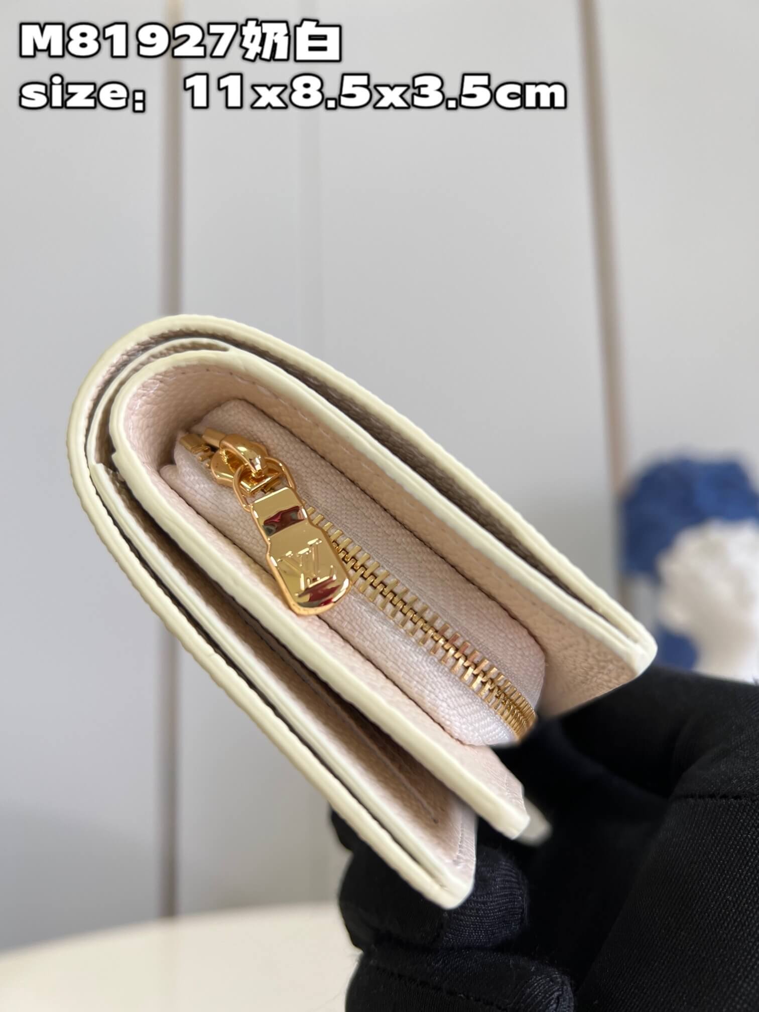 Louis Vuitton LV Monogram Unplant Portefeuille Claire M81927 Cream / Rose Trianon - Image 7