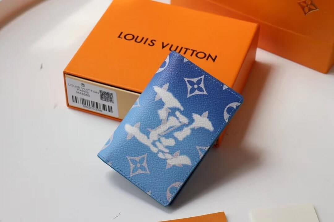 Louis Vuitton LV Monogram canvas Pocket Organizer Wallet M69679 Blue