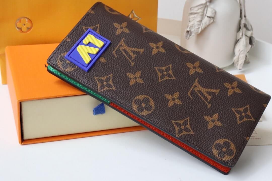 Louis Vuitton LV Monogram coated canvas Brazza Wallet M80523 Brown - Image 8