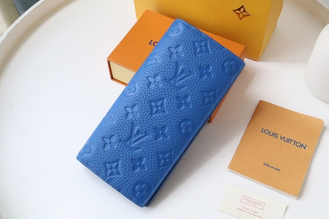 Louis Vuitton LV Taurillon Monogram Barazza Wallet M80592 Blue M81546 Purple - Green - Orange