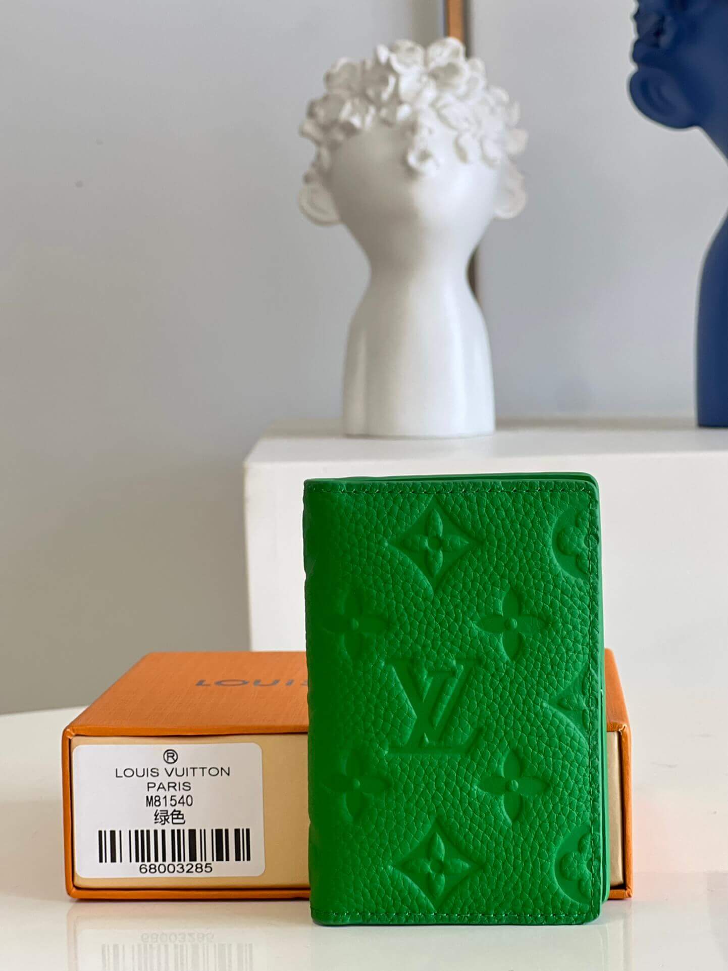 Louis Vuitton LV Taurillon Monogram Pocket Organizer Wallet M81540 Green M81541 Purple M81546 Orange
