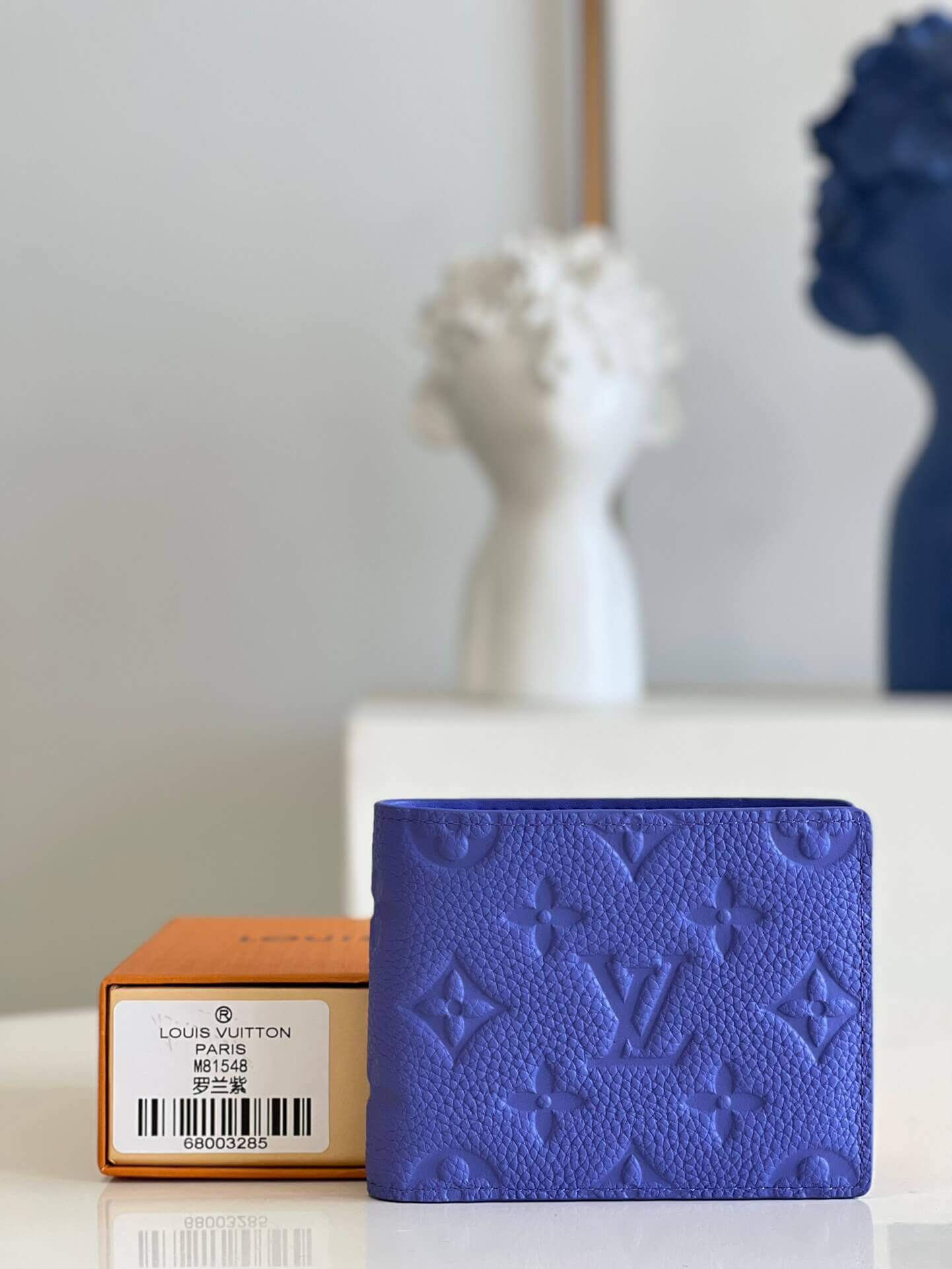 Louis Vuitton LV Taurillon Monogram leather Slender Multiple Wallet M81548 Purple - Green - Orange M80590 Blue