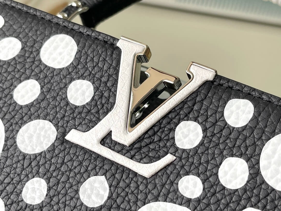 Louis Vuitton LV x YK Mini Capucines Handbag M21692 Red white Black White - Image 50