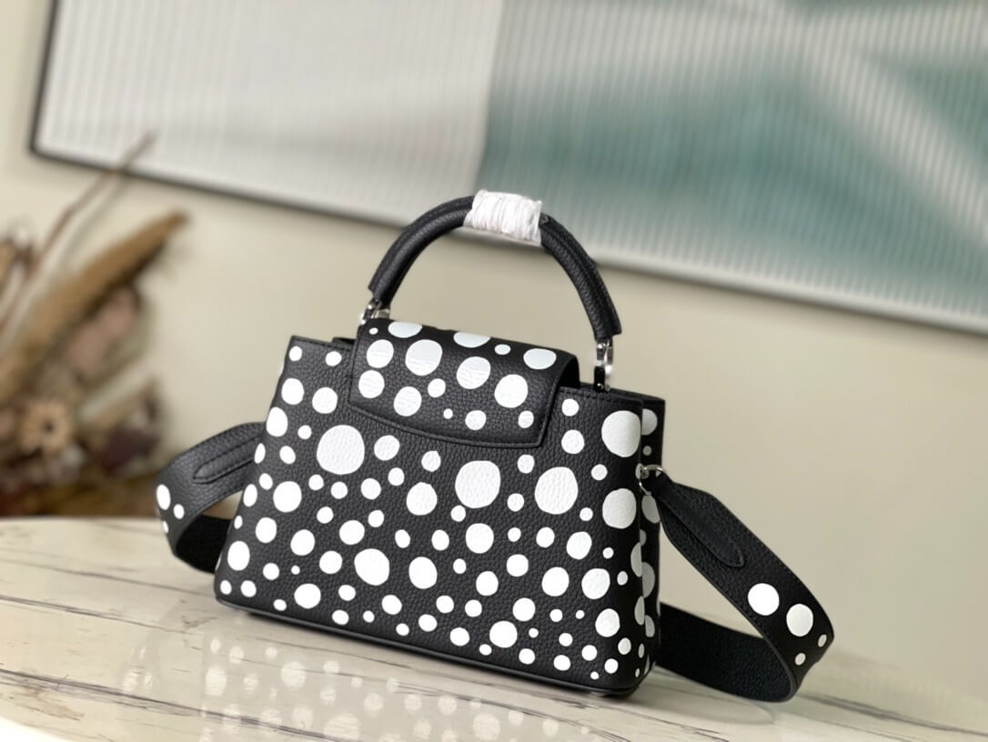 Louis Vuitton LV x YK Mini Capucines Handbag M21692 Red white Black White - Image 46