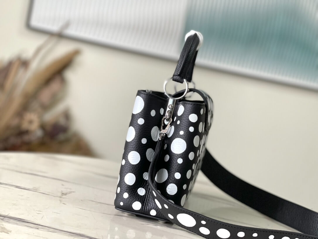 Louis Vuitton LV x YK Mini Capucines Handbag M21692 Red white Black White - Image 52