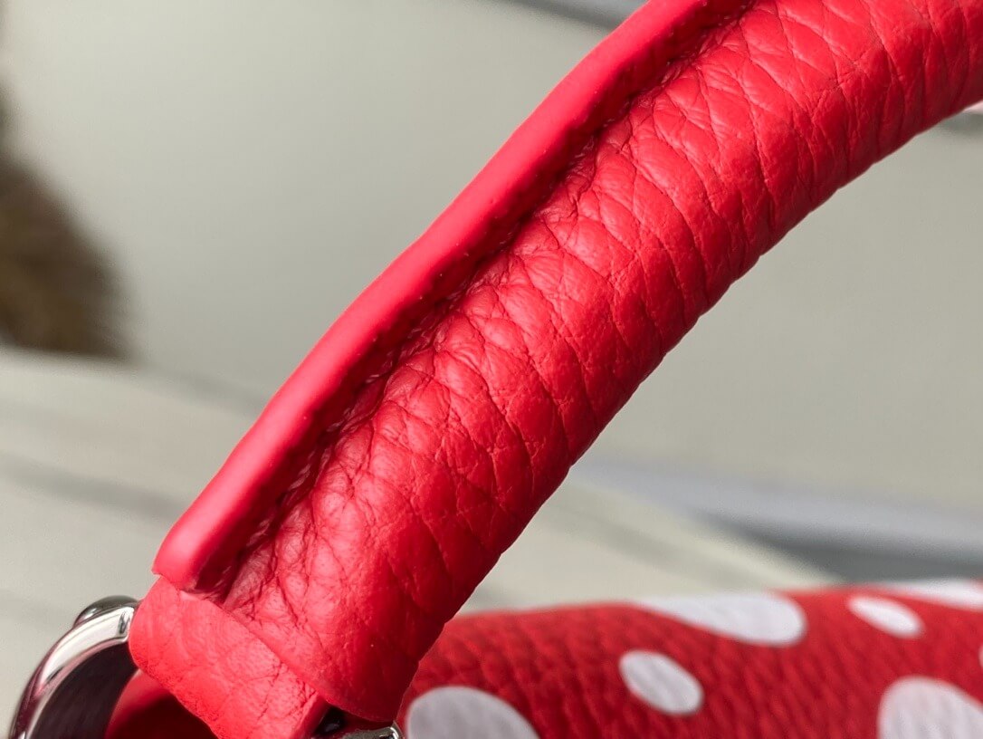 Louis Vuitton LV x YK Mini Capucines Handbag M21692 Red white Black White - Image 42