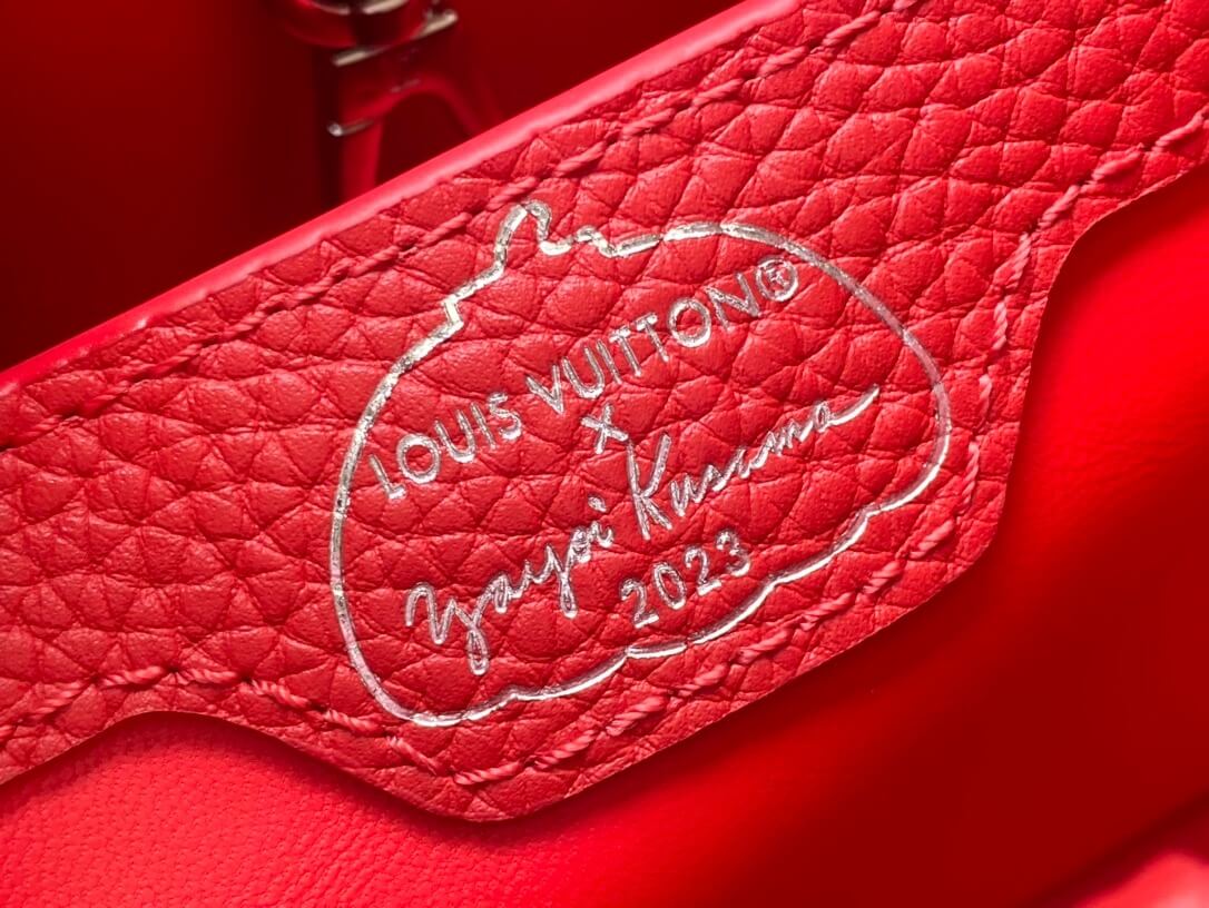 Louis Vuitton LV x YK Mini Capucines Handbag M21692 Red white Black White - Image 39