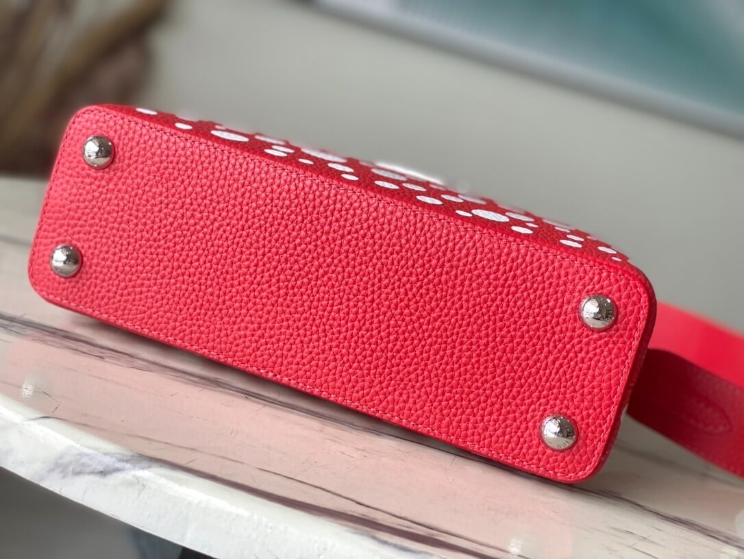 Louis Vuitton LV x YK Mini Capucines Handbag M21692 Red white Black White - Image 44