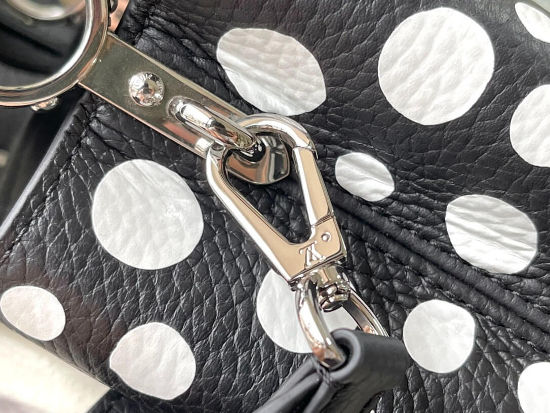 Louis Vuitton LV x YK Mini Capucines Handbag M21692 Red white Black White - Image 16