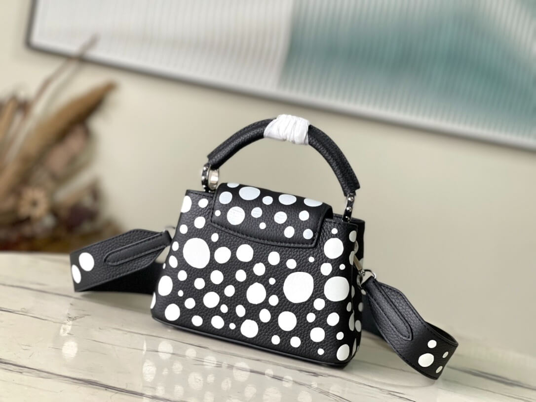 Louis Vuitton LV x YK Mini Capucines Handbag M21692 Red white Black White - Image 11