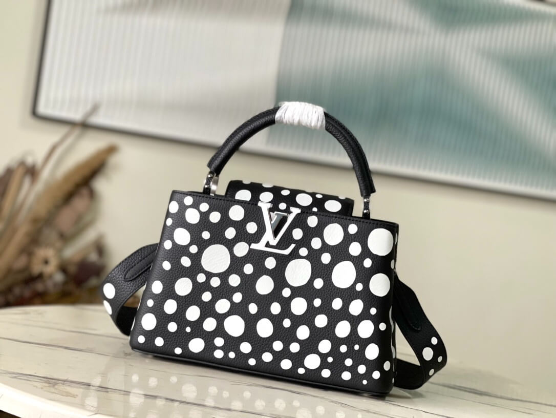 Louis Vuitton LV x YK Mini Capucines Handbag M21692 Red white Black White - Image 28