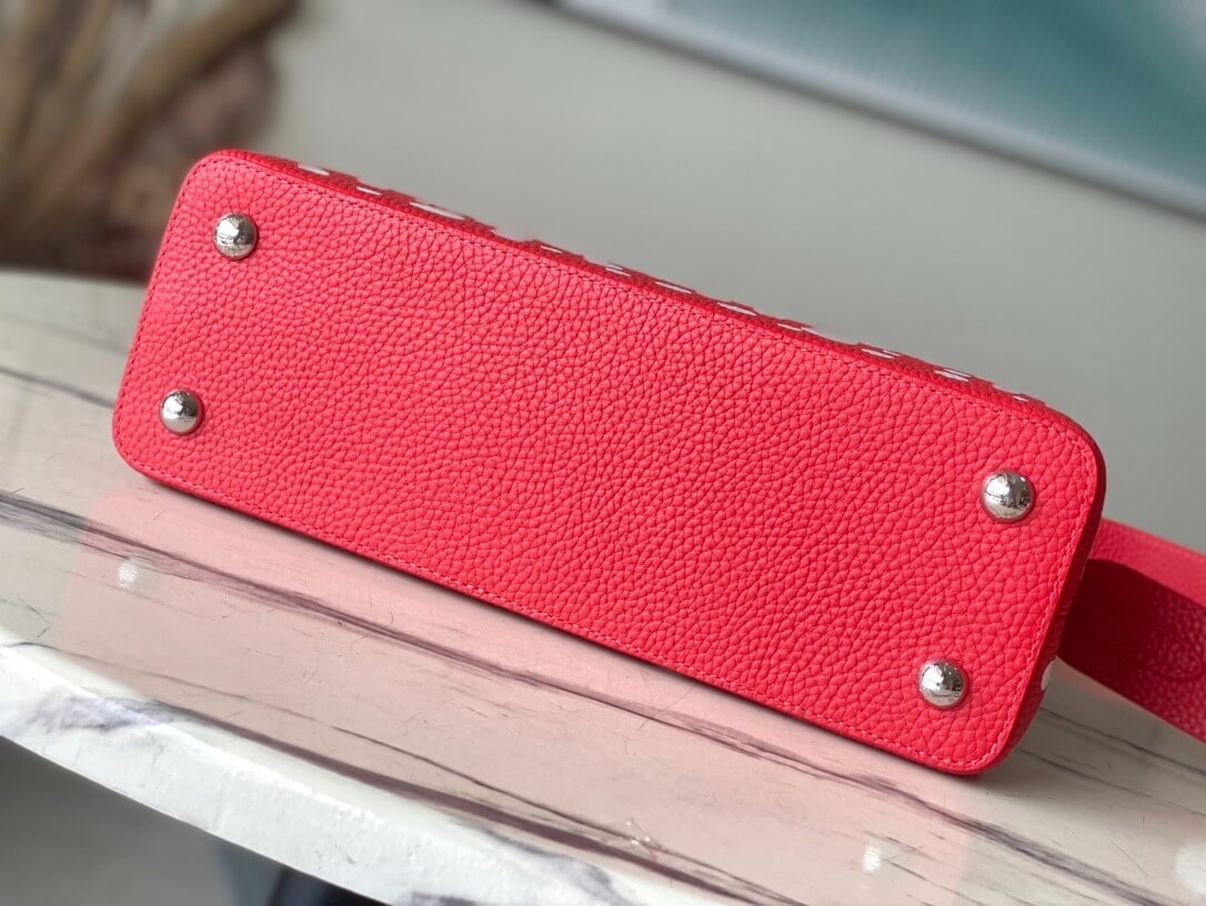 Louis Vuitton LV x YK Mini Capucines Handbag M21692 Red white Black White - Image 27