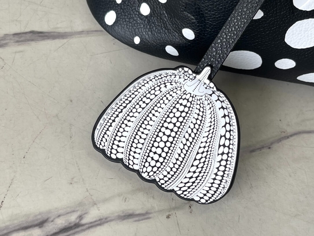 Louis Vuitton Monogram Empreinte LV x YK Neverfull MM Tote Handbag M46390 Black M46422 Red - Image 7