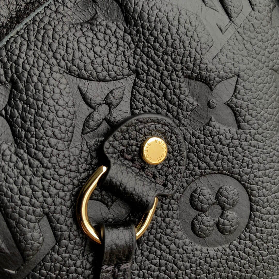 Louis Vuitton Monogram Empreinte LV x YK Sac Neverfull MM Shoulder HandBag M21733 Black Flower - White Cream Flower - Image 7