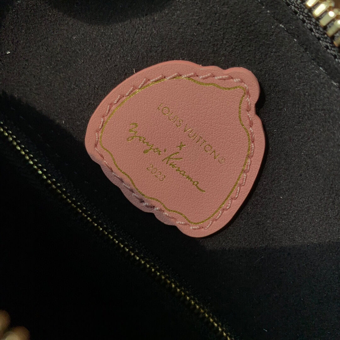 Louis Vuitton Monogram Empreinte LV x YK Speedy Bandoulière 25 Shoulder HandBag M46415 Black Flower - White Cream Flower - Image 4