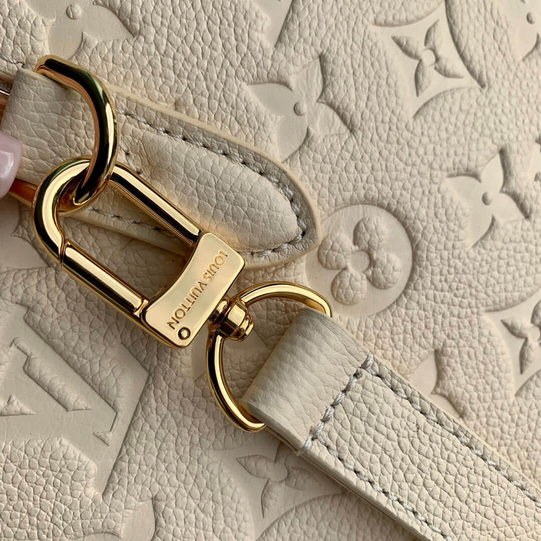 Louis Vuitton Monogram Empreinte LV x YK Speedy Bandoulière 25 Shoulder HandBag M46415 Black Flower - White Cream Flower - Image 14