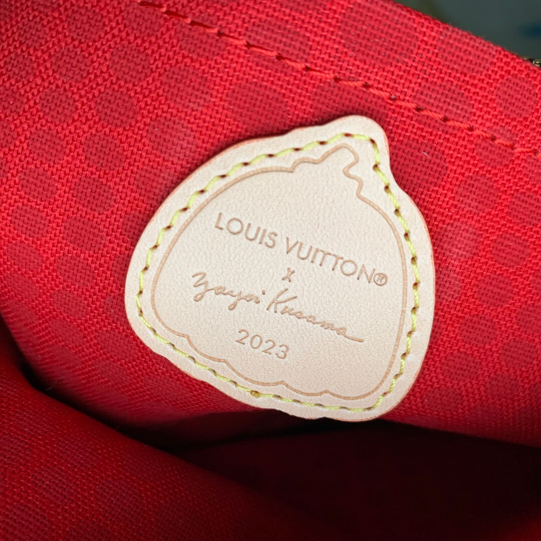 Louis Vuitton Monogram canvas  LV x YK Dots print Multi Pochette Accessoires Handbag M46385 Multicolor Red - Image 6