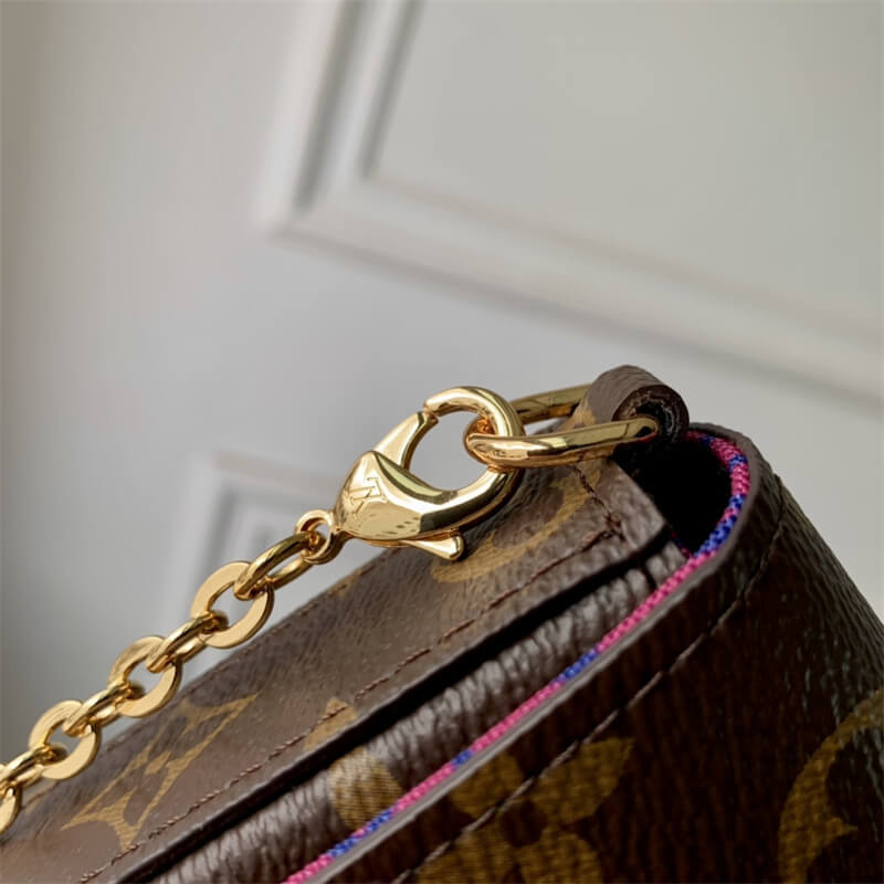 Louis Vuitton Monogram canvas Pumpkin LV x YK Pochette Felicie Handbag M82108 Brown / Purple - Image 6